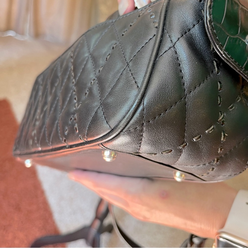 ❤️BRIGHTON QUILTED LEATHER SHOULDER BAG 💯AUTH - Picture 11 of 16
